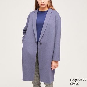 Uniqlo double face cocoon coat